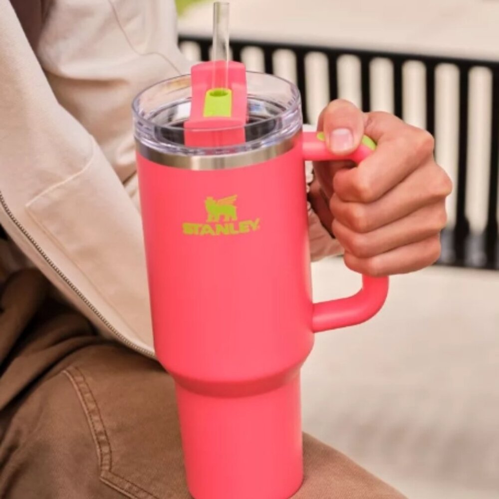 Stanley 40 oz.  FlowState Tumbler – Heat Wave Exclusive Collection "Hibiscus" - Picture 2 of 5